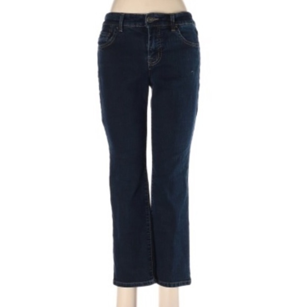 Bandolino sz 6P dark blue ankle crop stretch jeans